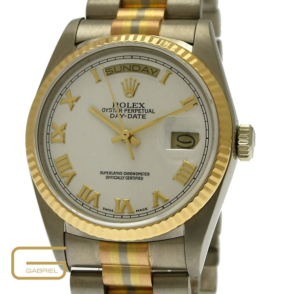 Rolex Day-Date 18K. tricolor Gold