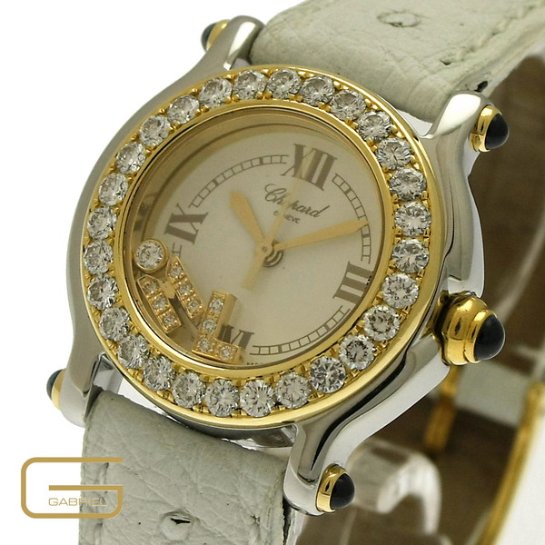 Chopard Happy Sport Stahl/Gold mit Brillanten