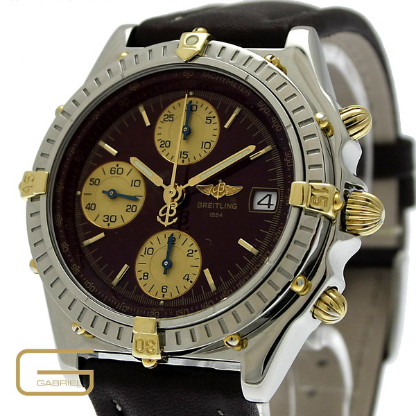 Breitling Chronomat Stahl-Goldreiter mit Papiere
