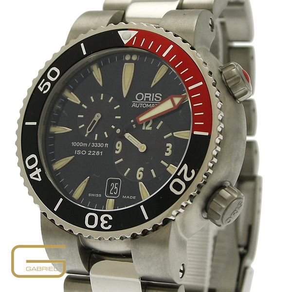 Oris Divers ISO 2281 Chrono Titan mit Papiere