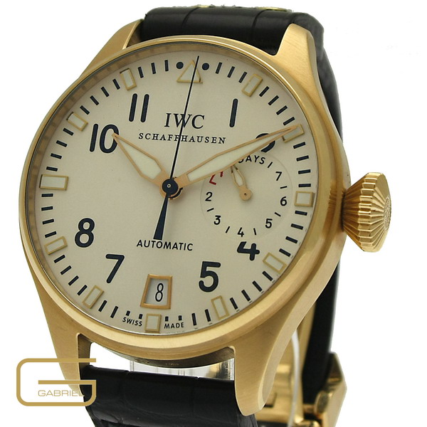 IWC Big Pilot Fliegeruhr Ref.5004 18K.Gold mit Papiere