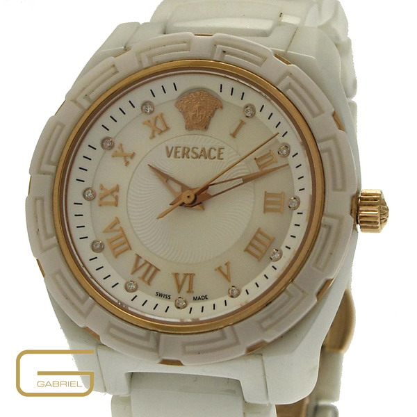 Versace DV One Keramik Brillant Blatt mit Papiere