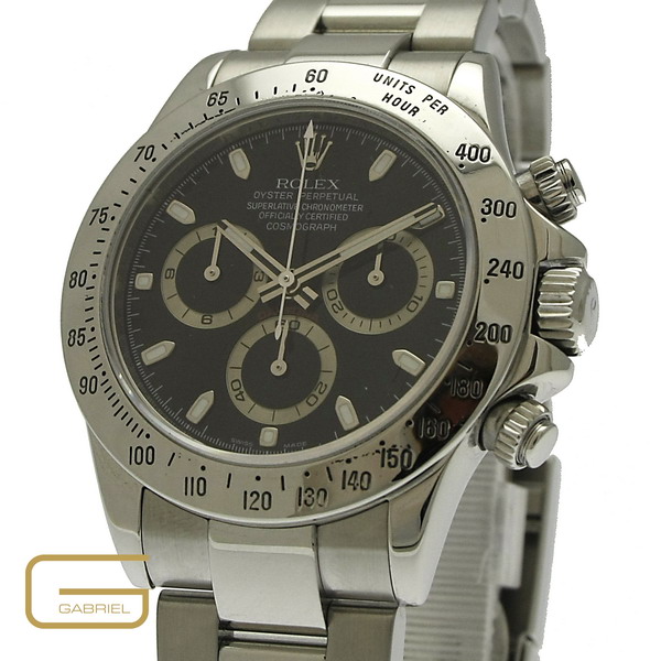 Rolex Daytona Ref.116520 Stahl schwarz Zifferblatt