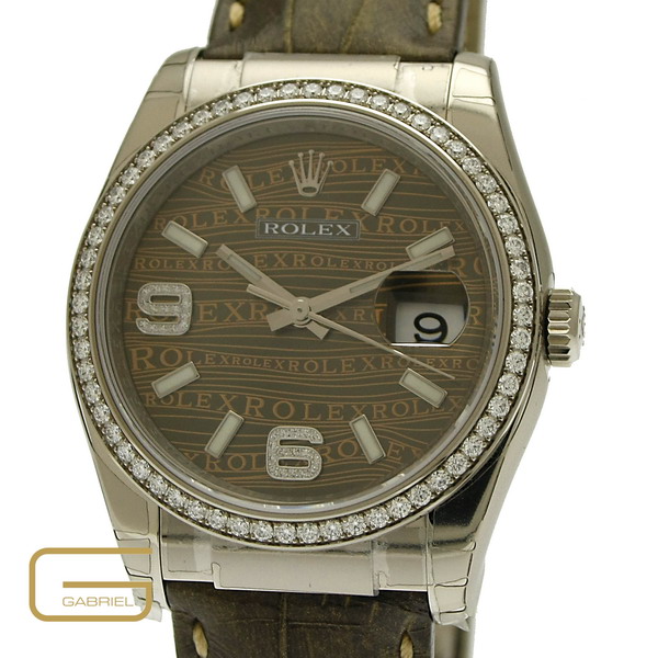 Rolex DateJust Weissgold Brillanten NEU!! NP 24.920,- €