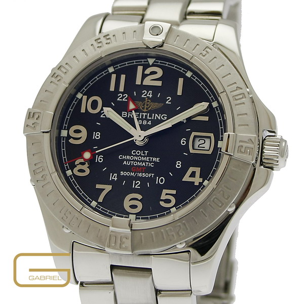 Breitling Colt GMT Stahl mit Papiere