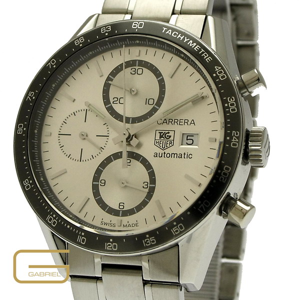 Tag Heuer Carrera Chronograph Stahl mit Papiere Neuwertig