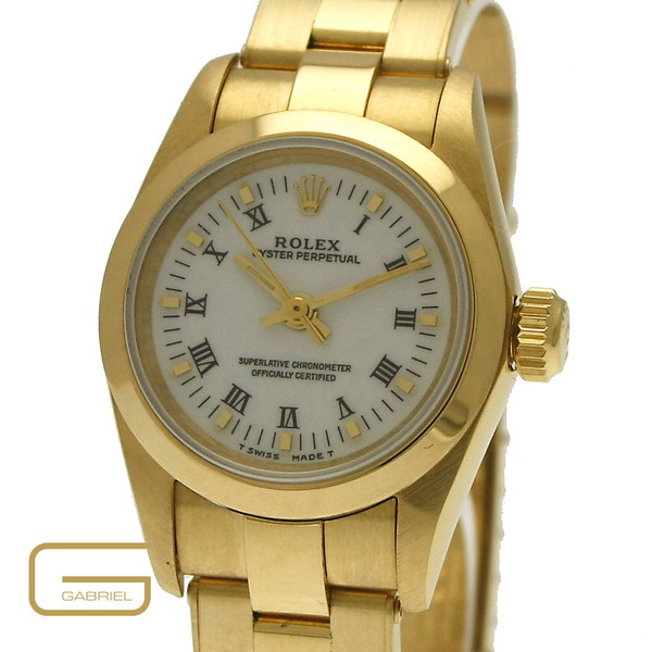 Rolex Lady Oyster Perpetual 18K.Gold mit Papiere