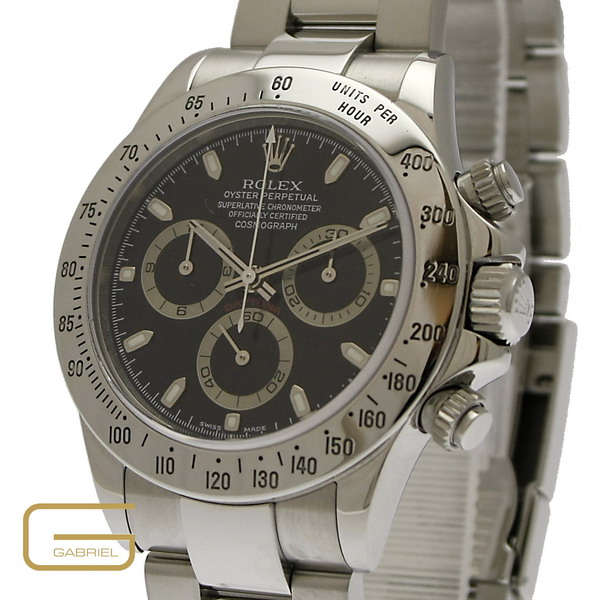 Rolex Daytona Ref.116520 Stahl schwarz Zifferblatt