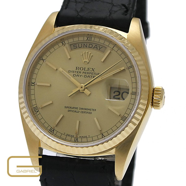 Rolex Day-Date Ref.18038 Gelbgold/Lederband