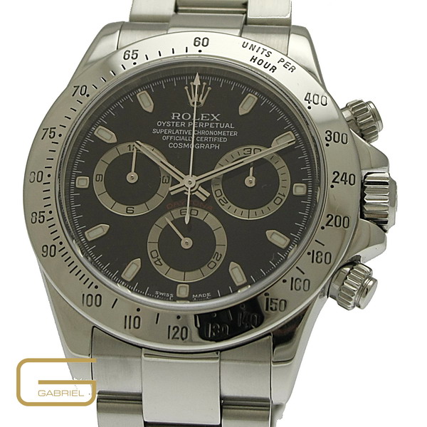 Rolex Daytona Ref.116520 Stahl schwarz Zifferblatt
