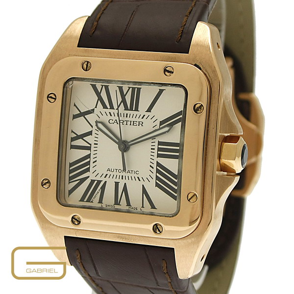 Cartier Santos 100XL 18K.Rosegold mit Papiere