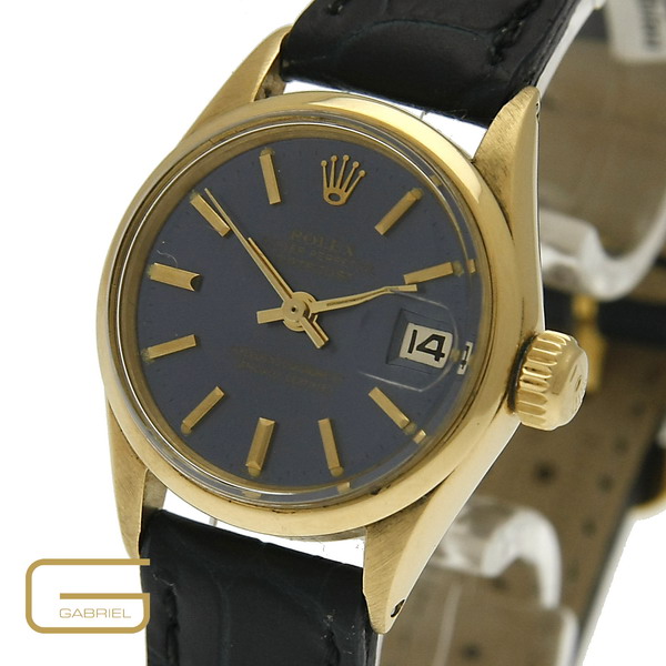 Rolex Lady DateJust 18K.Gold/Lederband